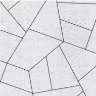 Тротуарная плитка ОРИГАМИ - Стоунмикс Белый, комплект из 6 видов плит