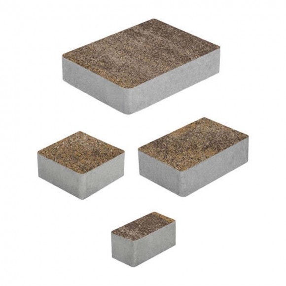 Тротуарная плитка МЮНХЕН - Искусственный камень Доломит, комплект из 4 видов плит