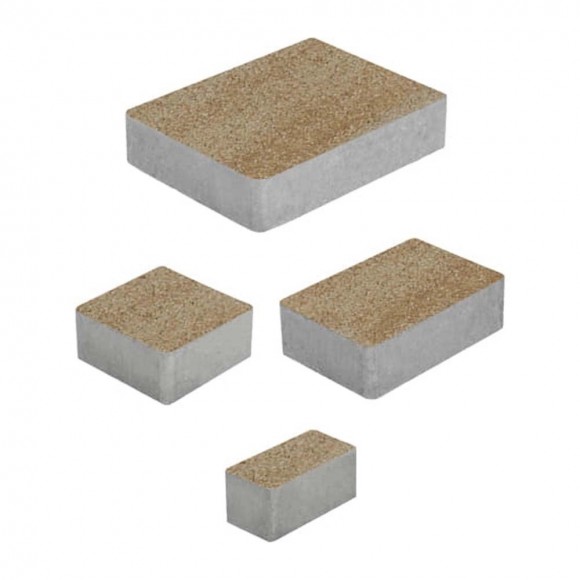 Тротуарная плитка МЮНХЕН - Искусственный камень Степняк, комплект из 4 видов плит