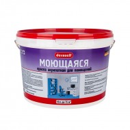 Краска моющаяся Pufas Decoself белая мороз. (10 л)