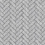 Тротуарная плитка ПАРКЕТ - Стоунмикс Белый с черным