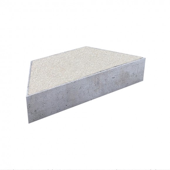 Тротуарная плитка ТРАПЕЦИЯ - Стоунмикс Белый