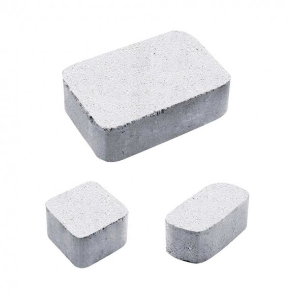 Тротуарная плитка КЛАССИКО - Стоунмикс Белый, комплект из 3 видов плит