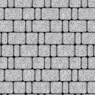 Тротуарная плитка КЛАССИКО - Стоунмикс Белый с черным, комплект из 3 видов плит