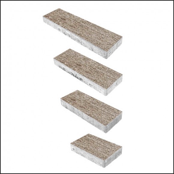 Тротуарная плитка СТОУНВУД Б.7.П.6, комплект из 4 видов плит Кедр