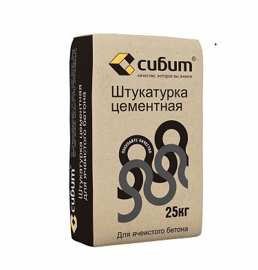 ШТУКАТУРКА ЦЕМЕНТНАЯ СИБИТ, 25 КГ