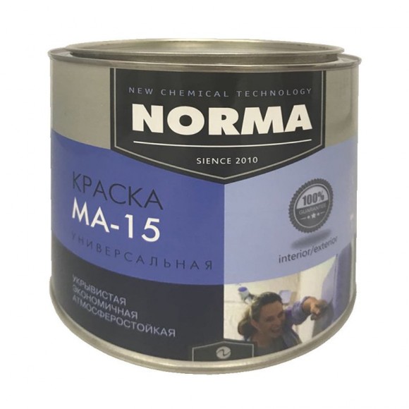 Краска масляная Novocolor МА-15 ГОСТ-71 белая (2 кг)
