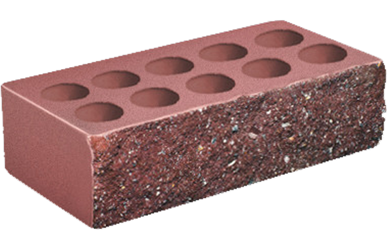 Кирпич Brickstone Шоколад Рваный ложок Пустотелый