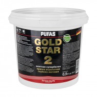 Эмаль акриловая супербелая Pufas Gold Star 45 п/глянц. мороз. (0,9 л)