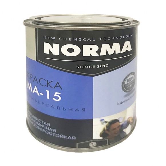 Краска масляная Novocolor МА-15 ГОСТ-71 синяя (1 кг)